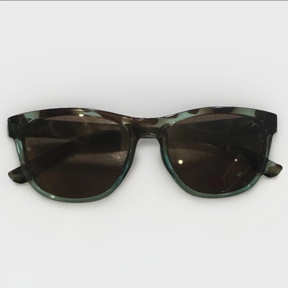Tifosi Optics Accessories - Tifosi Swank Unisex Tortoise Shell Frame Turquoise Sport Sunglasses Polarized